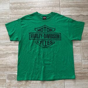 Harley-davidson Men's Green T-shirt